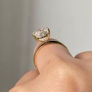 Classic Oval Moissanite Anniversary Ring